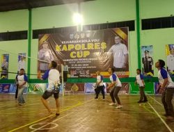 Forkopimda VS Wartawan Buka Kejuaraan Bola Voli Kapolres Probolinggo Cup 2024